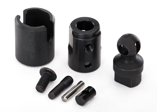 Traxxas 8295 Output drive, transmission or Differential (pin retainer (1)/ drive cup (1)/ drive ball (1)/ drive pin (1)/ 3x11 screw pin (1)/ cross pin (black) (1) 3x6 BCS with threadlock (1)) - TRA8295