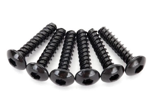 Traxxas 8299 Screws, 2.6x12mm button-head, self-tapping (Hex drive) (6) - TRA8299
