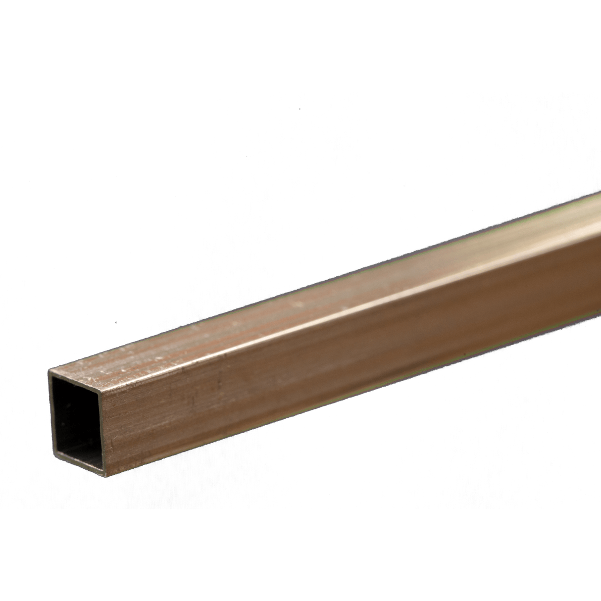 K&S Engineering Square Aluminum Tube - 12" 30cm Long -- 1/4" 6.35mm OD .014" .36mm Thick Wall - KNS83015