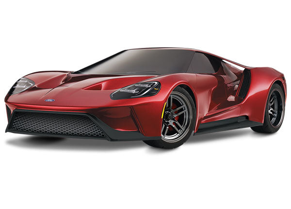 Traxxas 83056-4-RED (Brushed) Ford GT: 1/10 Scale AWD Supercar - TRA83056-4-RED