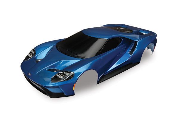 Traxxas 8311A Body, Ford GT, - Blue (painted, decals applied) (tail lights, exhaust tips, & Mounting Hardware (part #8314) sold sepaRately) - TRA8311A