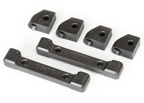 Traxxas 8334 Mounts, Suspension Arms (Front & Rear)/ hinge pin retainers (4) - TRA8334
