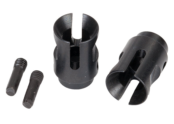 Traxxas 8353X Drive cups, inner (2) (steel constant-velocity driveshafts)/ screw pins (2) - TRA8353X