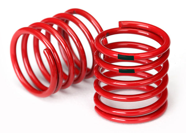 Traxxas 8364 Spring, shock (red) (4.4 Rate, black stripe) (2) - TRA8364