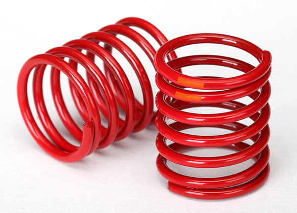 Traxxas 8365 Spring, shock (red) (3.325 Rate, orange stripe) (2) - TRA8365