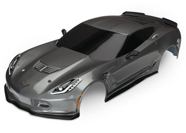 Traxxas 8386A Body, Chevrolet Corvette Z06, graphite (painted, decals applied) - TRA8386A