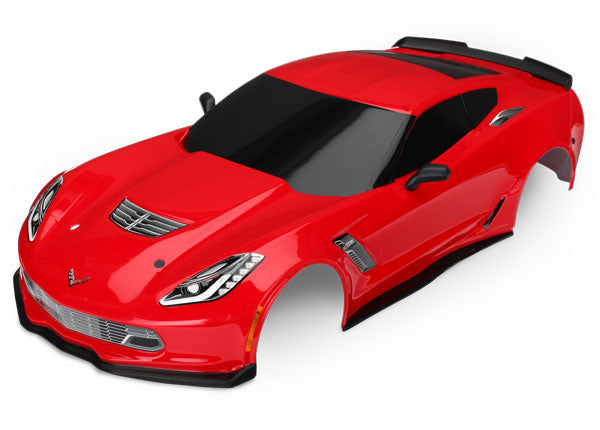 Traxxas 8386R Body , Chevrolet Corvette Z06 , - Red (painted , decals applied) - TRA8386R