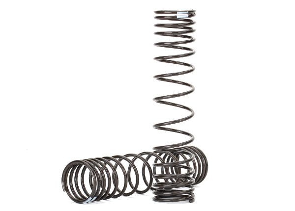 Traxxas 8444 Spring, shock, Front (Natural finish) (GTR) (progressive, 0.833 Rate, White stripe) (2) - TRA8444