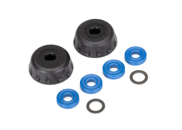 Traxxas 8458 Double seal kit, GTR shocks (x-rings (4)/ 4x6x0.5mm PTFE-coated Washers (2)/ bottom caps (2)) (renews 2 shocks) - TRA8458