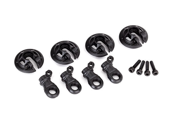 Traxxas 8459 Spring retainers, Lower (captured) (4)/ 2.5x10 CS (4) - TRA8459