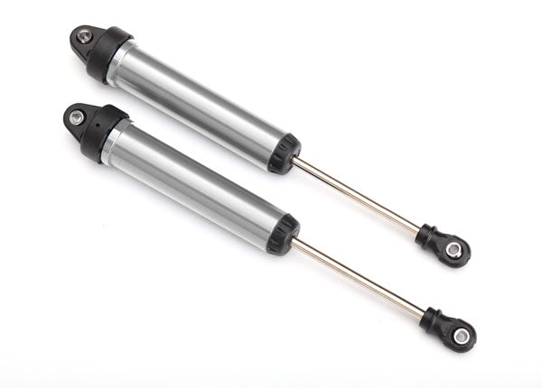 Traxxas 8461 Shocks , GTR , 160mm , silver aluminum (fully assembled w / o Springs) (Rear , no threads) (2) - TRA8461