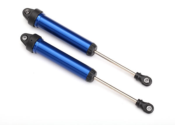 Traxxas 8461X Shocks , GTR , 160mm , aluminum (blue-anodized) (fully assembled w / o Springs) (Rear , no threads) (2) - TRA8461X