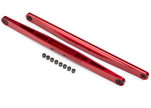 Traxxas 8544R Trailing arm, aluminum (red-anodized) (2) (assembled with hollow balls) - TRA8544R