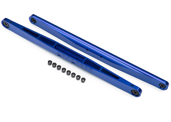 Traxxas 8544X Trailing arm, aluminum (blue-anodized) (2) (assembled with hollow balls) - TRA8544X