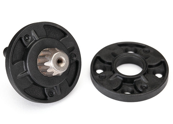 Traxxas 8592 Housing, planetary gears (Front & Rear halves) - TRA8592