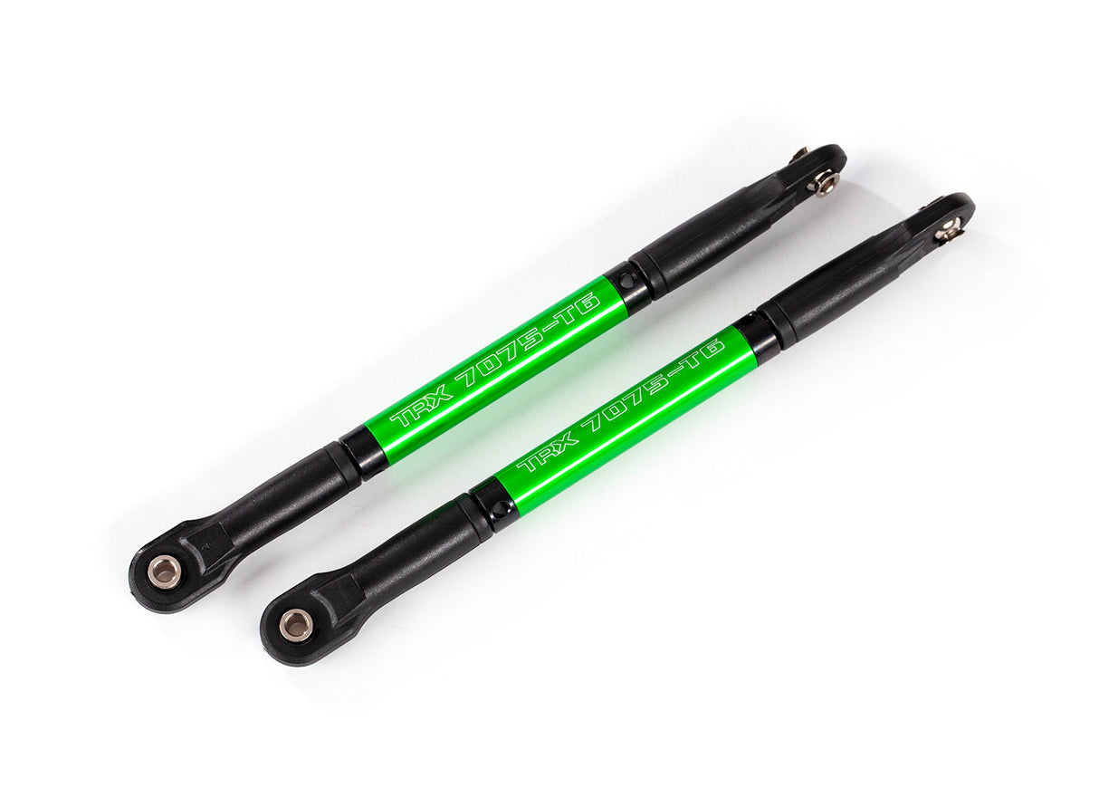 Traxxas 8619G Push rods , aluminum (green-anodized) , heavy duty (2) (assembled with rod ends and threaded Inserts) - TRA8619G