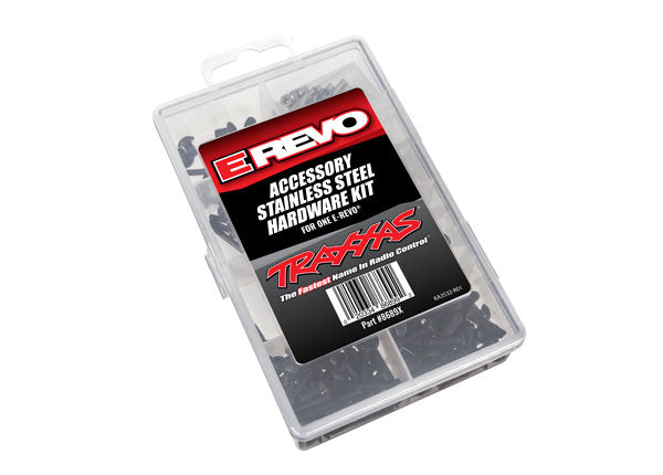 Traxxas 8689X Hardware kit, stainless steel, E-Revo VXL (contains all stainless steel Hardware used on E-Revo VXL)