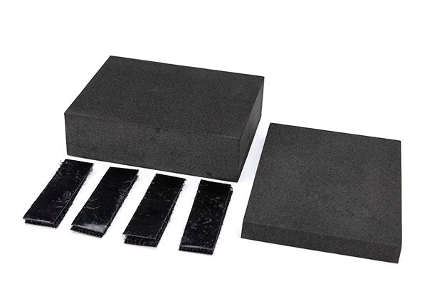 Traxxas 8794 Foam Inserts, universal adapter (large & small)/ adhesive hook and loop fasteners (4) (for #8796 RC car/truck stand)