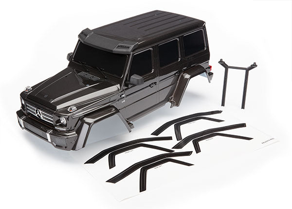 Traxxas 8811R Body , Mercedes-Benz G 500 4x4² , Complete (black) (includes Rear Body post , grille , side mirrors , door handles , & windshield wipers) - TRA8811R