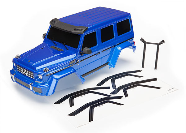 Traxxas 8811X Body , Mercedes-Benz G 500 4x4² , Complete (blue) (includes Rear Body post , grille , side mirrors , door handles , & windshield wipers) - TRA8811X