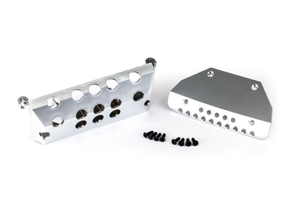 Traxxas 8835 Skid Plates , Mercedes-Benz G 63 , Front & Rear (satin-Plated finish) / 3x10 CCS (4) / 3x10 BCS (4) - TRA8835