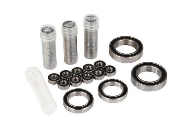 Traxxas 8892 Ball bearing set , TRX-4 Traxx™ , black rubber sealed , stainless (contains 5x11x4 (40) , 20x32x7 (2) , & 17x26x5 (2) bearings / 5x11x.5mm PTFE-coated Washers (40)) (for 1 pair of Front or Rear tracks) - TRA8892