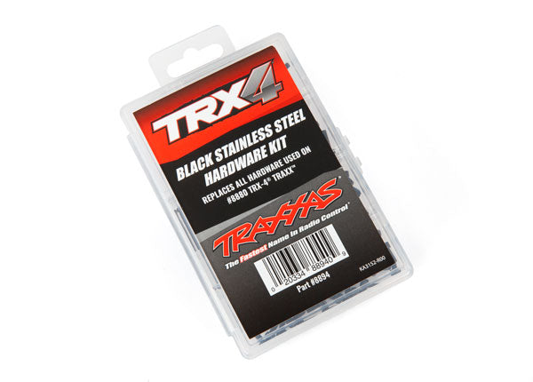 Traxxas 8894 Hardware kit , black stainless steel , TRX-4 Traxxβ’ (contains all stainless steel Hardware used on #8880 TRX-4 Traxxβ’) - TRA8894