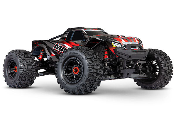 Traxxas 89086-4 Maxx w/ Widemaxx (Brushless) 1/10 scale monster truck. Fully assembled - Red