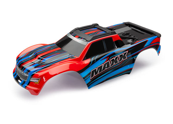 Traxxas 8911P Body , Maxx , - Red (painted) / Decal Sheet - TRA8911P