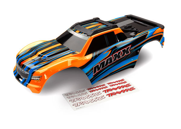 Traxxas 8911T Body, Maxx, orange (painted)/ Decal Sheet - TRA8911T