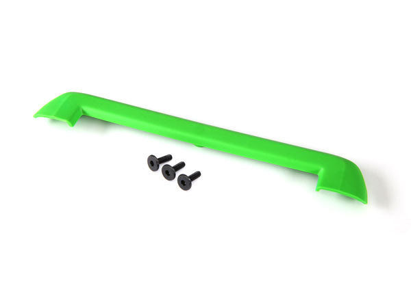 Traxxas 8912G Tailgate protector, green/ 3x15mm flat-head screw (4) - TRA8912G
