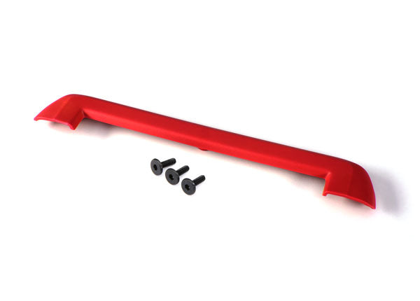 Traxxas 8912R Tailgate protector, - Red/ 3x15mm flat-head screw (4) - TRA8912R