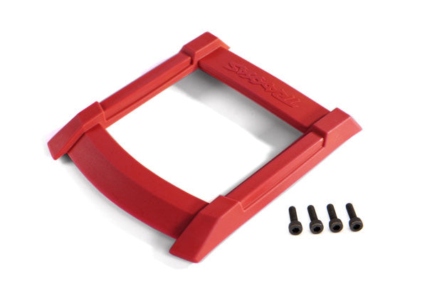 Traxxas 8917R Skid Plate, roof (Body) (red)/ 3x12mm CS (4) - TRA8917R