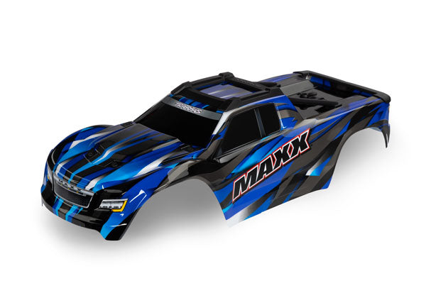 Traxxas 8918A Body, Maxx, - Blue (painted, decals applied) (fits Maxx with extended Chassis (352mm Wheelbase)) - TRA8918A