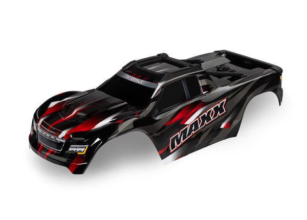 Traxxas 8918R Body, Maxx, - Red (painted, decals applied) (fits Maxx with extended Chassis (352mm Wheelbase)) - TRA8918R