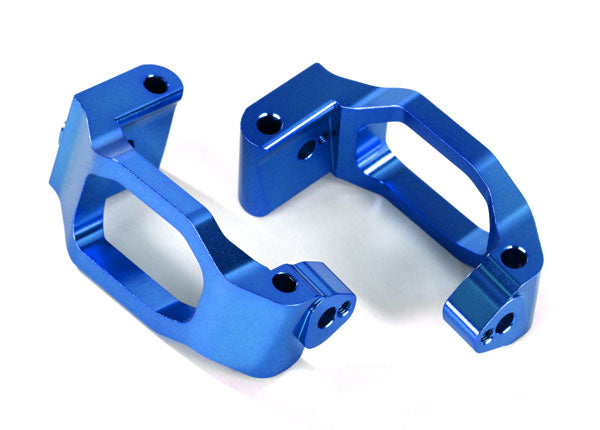 Traxxas 8932X Caster blocks (c-hubs) , 6061-T6 aluminum (blue-anodized) , left & right / 4x22mm pin (4) / 3x6mm BCS (4) / retainers (4) - TRA8932X