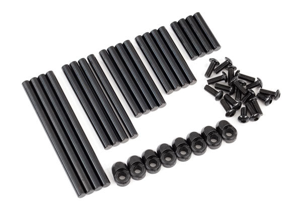 Traxxas 8940X Suspension pin set, Complete (hardened steel), 4x64mm (4), 4x22mm (4), 4x38mm (4), 4x33mm (4), 4x47mm (4)/ 3x8mm BCS (14)/ 3x6mm BCS (4)/ retainers (8) - TRA8940X