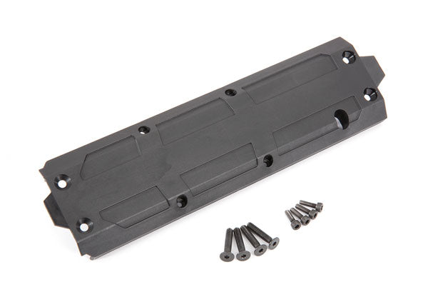 Traxxas 8945R SkidPlate, center/ 4x20 CCS (4)/ 3x10 CS (4) (fits Maxx with extended Chassis (352mm Wheelbase)) - TRA8945R