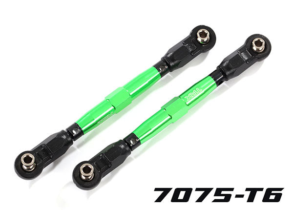 Traxxas 8948G Toe links, Front (TUBES green-anodized, 7075-T6 aluminum, stronger than titanium) (88mm) (2)/ rod ends, Rear (4)/ rod ends, Front (4)/ aluminum wrench (1) - TRA8948G