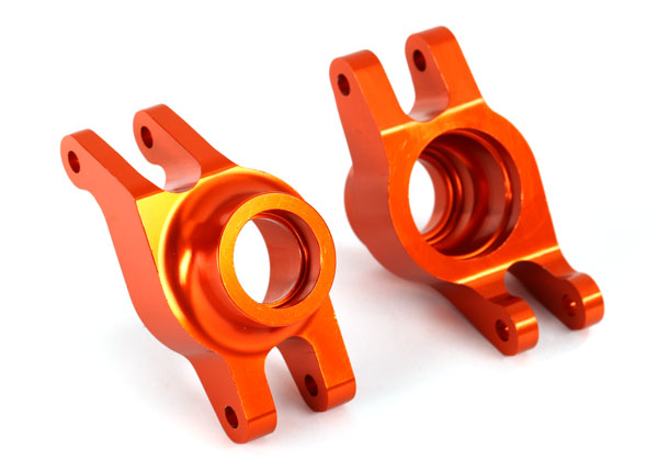 Traxxas 8952A Carriers, stub Axle (orange-anodized 6061-T6 aluminum) (Rear) (2) - TRA8952A