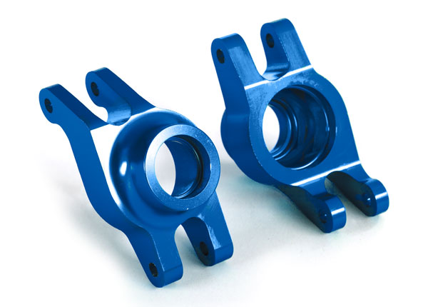 Traxxas 8952X Carriers, stub Axle (blue-anodized 6061-T6 aluminum) (Rear) (2) - TRA8952X