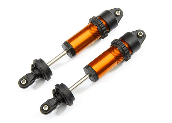 Traxxas 8961T Shocks, GT-Maxx, aluminum (orange-anodized) (fully assembled w/o Springs) (2) - TRA8961T