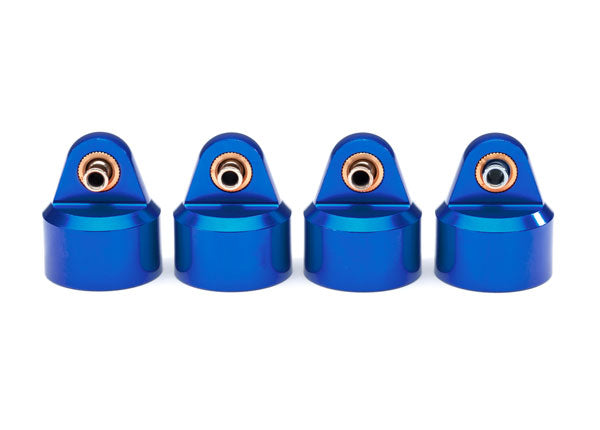 Traxxas 8964X Shock caps, aluminum (blue-anodized), GT-Maxx shocks (4) - TRA8964X