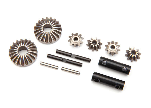 Traxxas 8982 Gear Set, Differential (Output gears (2)/ spider gears (4)/ spider gear shaft (2)/ Output shaft (2)/ 2.5X13.8 pin (2)) - TRA8982