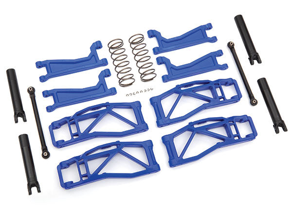 Traxxas 8995X Suspension kit, WideMaxxβ’, - Blue (includes Front & Rear Suspension Arms, Front toe links, outer half shafts (extended), Rear shock Springs) - TRA8995X