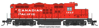 Walthers Mainline HO EMD GP9 Phase II with Chopped Nose - Standard DC -- Canadian Pacific #1624 (red, white)