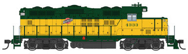 Walthers Mainline HO EMD GP9 Phase II with Chopped Nose - Standard DC -- Chicago & North Western(TM) #4333 (yellow, green)
