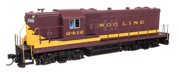 WalthersMainline HO EMD GP9 Phase II with High Hood - Standard DC -- Soo Line #2412