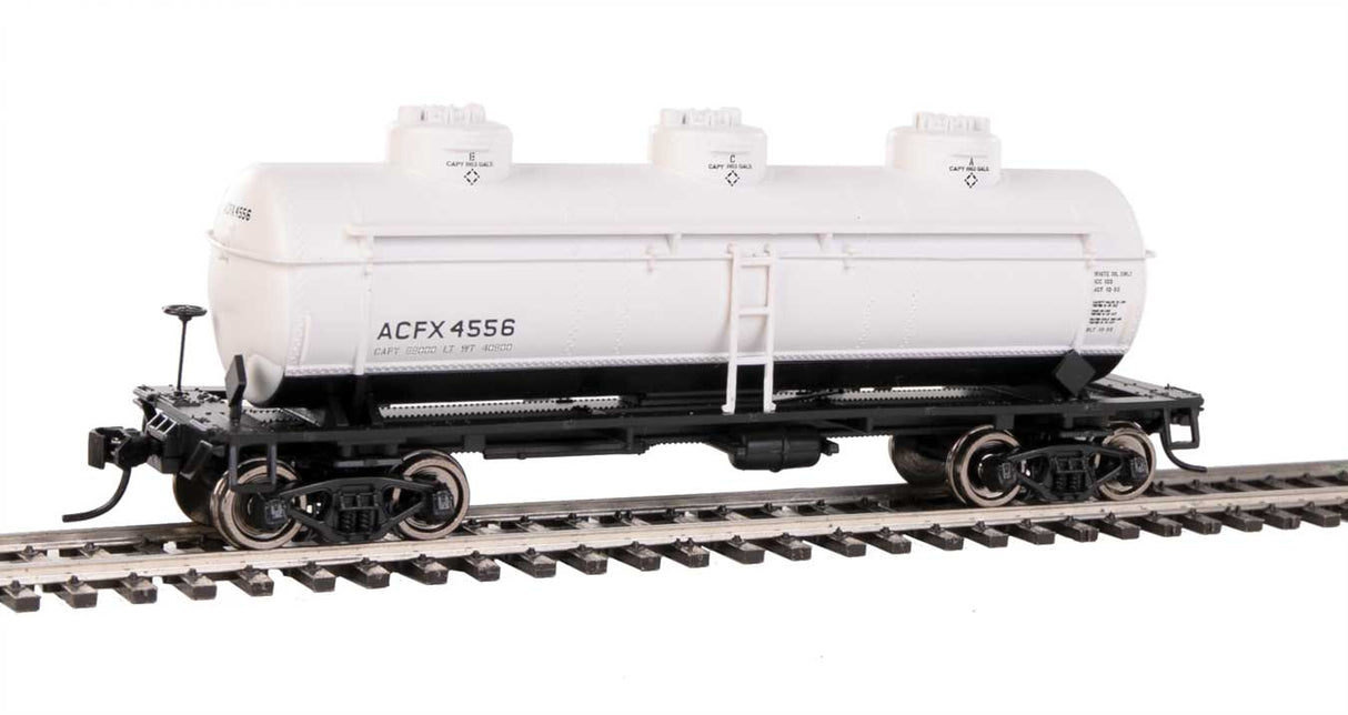Walthers Mainline 36' 3-Dome Tank Car - Ready to Run -- ACFX #4556 - 910-1128