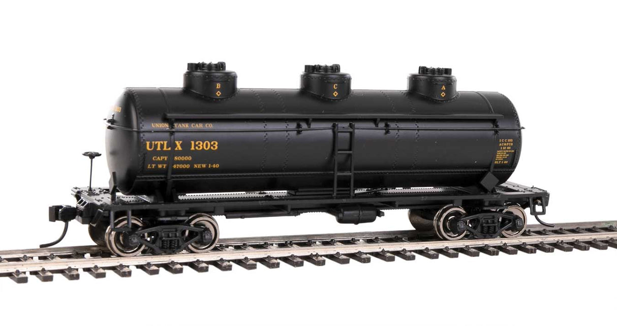 Walthers Mainline 36' 3-Dome Tank Car - Ready to Run -- UTLX #1303 - 910-1143